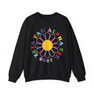 Zeta Tau Alpha Rainbow Daisy Crewneck Sweatshirt