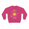 Delta Zeta Rainbow Daisy Crewneck Sweatshirt