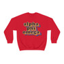 Alpha Phi Omega Retro Maya Crewneck Sweatshirts