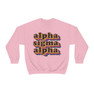 Alpha Sigma Alpha Retro Maya Crewneck Sweatshirts