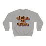 Alpha Xi Delta Retro Maya Crewneck Sweatshirts