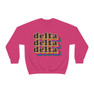 Delta Delta Delta Retro Maya Crewneck Sweatshirts