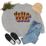 Delta Zeta Retro Maya Crewneck Sweatshirts
