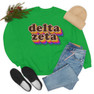 Delta Zeta Retro Maya Crewneck Sweatshirts