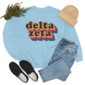 Delta Zeta Retro Maya Crewneck Sweatshirts