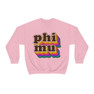 Phi Mu Retro Maya Crewneck Sweatshirts