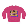 Phi Mu Retro Maya Crewneck Sweatshirts