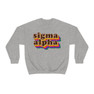 Sigma Alpha Retro Maya Crewneck Sweatshirts