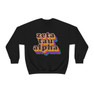 Zeta Tau Alpha Retro Maya Crewneck Sweatshirts