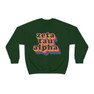 Zeta Tau Alpha Retro Maya Crewneck Sweatshirts