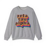 Zeta Tau Alpha Retro Maya Crewneck Sweatshirts