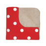 Alpha Gamma Delta Polka Dots Tan Sherpa Blanket - Giant Size!