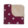 Alpha Phi Polka Dots Tan Sherpa Blanket - Giant Size!