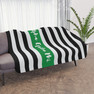Alpha Epsilon Phi Stripes Tan Sherpa Blanket - Giant Size!