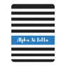 Alpha Xi Delta Stripes Tan Sherpa Blanket - Giant Size!