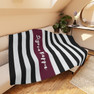 Sigma Kappa Stripes Tan Sherpa Blanket - Giant Size!