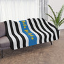 Theta Phi Alpha Stripes Tan Sherpa Blanket - Giant Size!