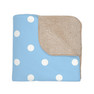 Zeta Phi Beta Polka Dots Tan Sherpa Blanket - Giant Size!