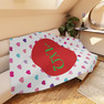 Alpha Chi Omega Hearts Tan Sherpa Blanket - Giant Size!