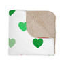 Printify Alpha Gamma Delta Hearts Tan Sherpa Blanket - Giant Size! 