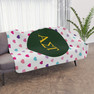 Alpha Sigma Tau Hearts Tan Sherpa Blanket - Giant Size!