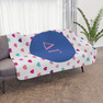 Delta Gamma Hearts Tan Sherpa Blanket - Giant Size