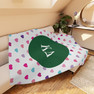 Kappa Delta Hearts Tan Sherpa Blanket - Giant Size