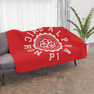 Printify Alpha Omicron Pi Seal Sherpa Blanket - Giant Size! 