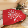 Printify Alpha Omicron Pi Seal Sherpa Blanket - Giant Size! 