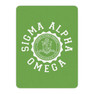 Sigma Alpha Omega Seal Sherpa Blanket - Giant Size!