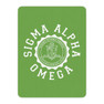 Printify Sigma Alpha Omega Seal Sherpa Blanket - Giant Size! 