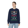 Sigma Nu All I Want For Christmas Crewneck Sweatshirt