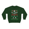 Printify Sigma Nu All I Want For Christmas Crewneck Sweatshirt 