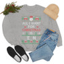 Printify Sigma Nu All I Want For Christmas Crewneck Sweatshirt 
