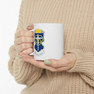 Alpha Omega Epsilon Crest Ceramic Coffee Cup, 11oz.