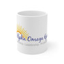 Alpha Omega Epsilon Sunshine Ceramic Coffee Cup, 11oz.