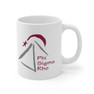 Printify Phi Sigma Rho Pyramid Ceramic Coffee Cup, 11oz. 