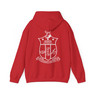 Kappa Alpha Psi World Famous Crest - Shield Hooded Sweatshirts - White imprint