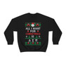 Delta Sigma Pi All I Want For Christmas Crewneck Sweatshirt
