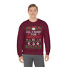 Printify Kappa Delta Phi All I Want For Christmas Crewneck Sweatshirt 