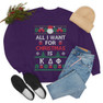 Printify Kappa Delta Phi All I Want For Christmas Crewneck Sweatshirt 