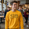 Zeta Psi Lettered Crewneck
