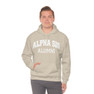 Printify Alpha Sigma Phi Alumni Hooded Sweatshirt 