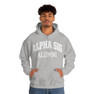 Printify Alpha Sigma Phi Alumni Hooded Sweatshirt 
