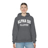 Printify Alpha Sigma Phi Alumni Hooded Sweatshirt 