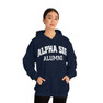 Printify Alpha Sigma Phi Alumni Hooded Sweatshirt 