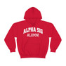 Printify Alpha Sigma Phi Alumni Hooded Sweatshirt 