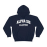 Printify Alpha Sigma Phi Alumni Hooded Sweatshirt 