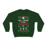Alpha Phi Omega All I Want For Christmas Crewneck Sweatshirt