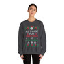 Alpha Phi Omega All I Want For Christmas Crewneck Sweatshirt